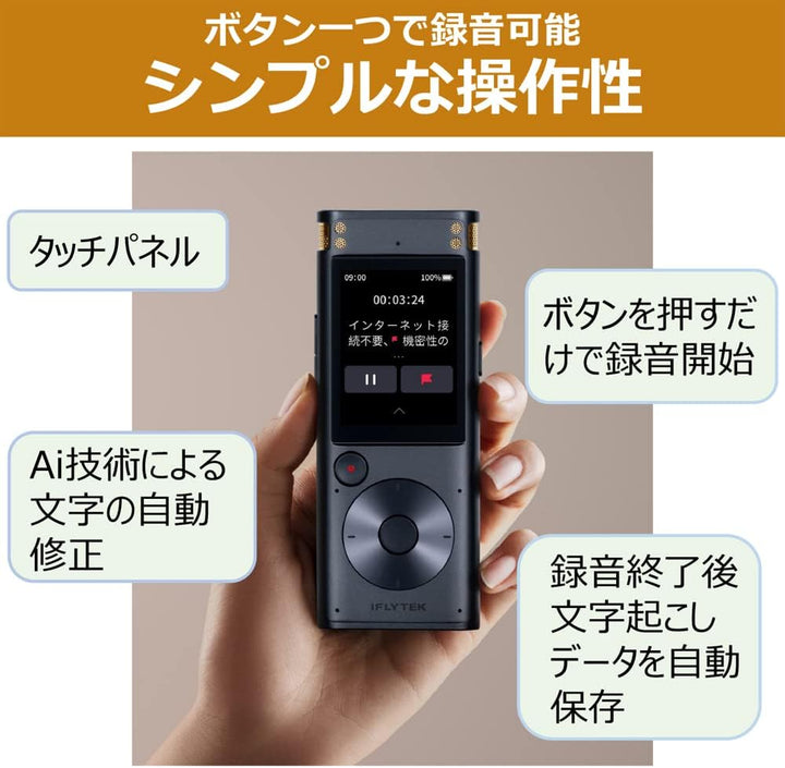 月額4,980円レンタルプラン：iFLYTEK VOITER AIライティングレコーダー ボイスレコーダー SR302PRO