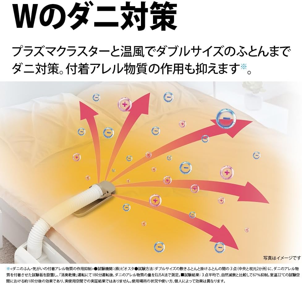 月額1,980円レンタルプラン：シャープ 布団乾燥機 プラズマクラスター UD-CF1W ホワイト