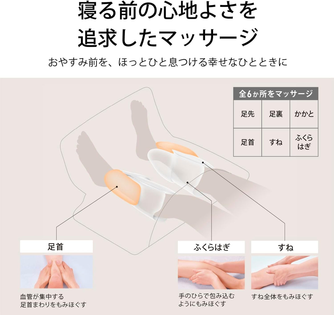 月額5,380円レンタルプラン：パナソニック エアーマッサージャー ねるまえほっとリフレ レッグマッサージャー リラクゼーション EW-RA152-H
