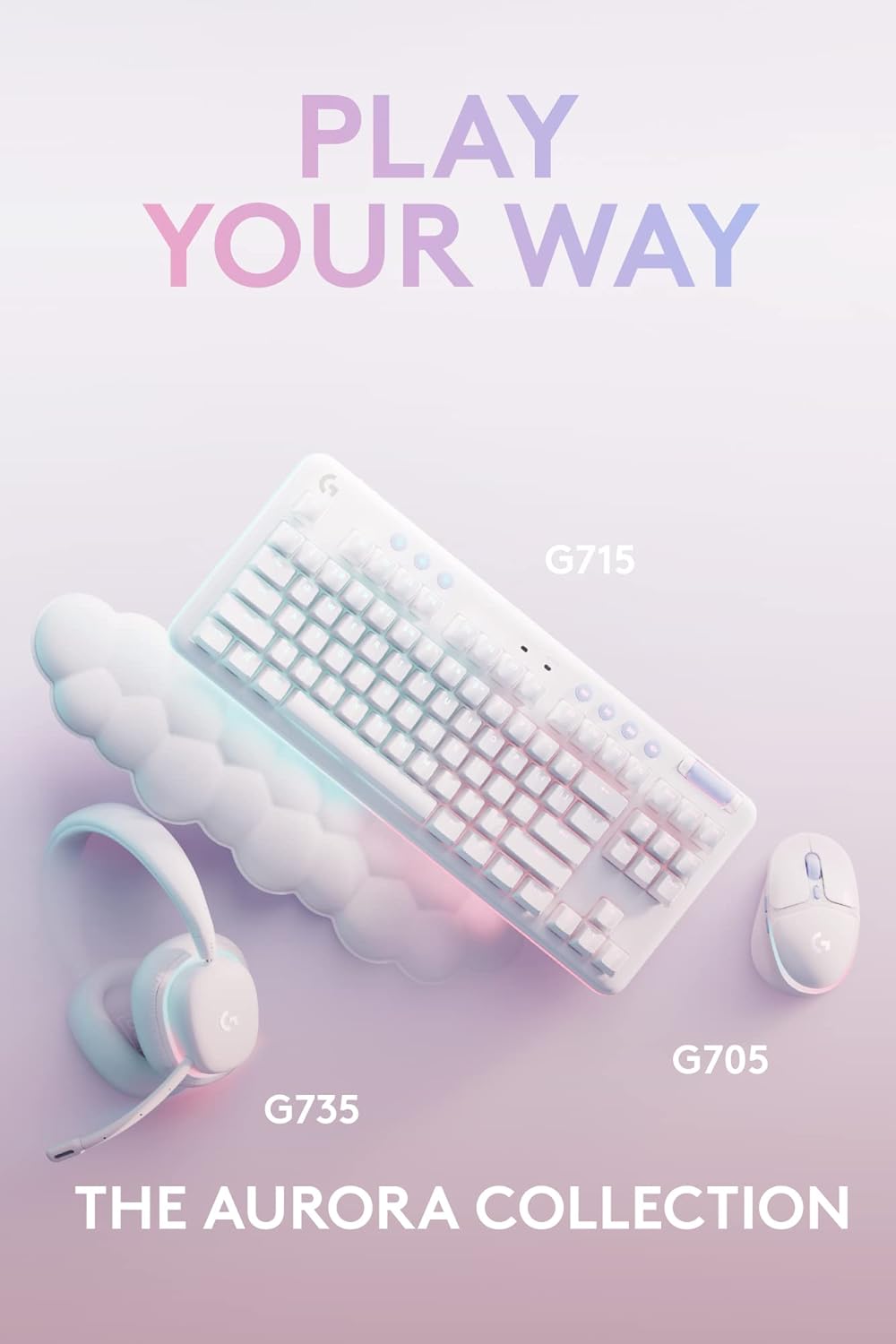 月額1,880円レンタルプラン：ロジクール G705 LIGHTSPEEDワイヤレス ゲーミング マウス G705WL ホワイト