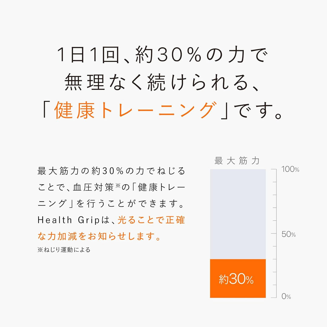 月額1,880円レンタルプラン：MTG シックスパッド ヘルスグリップ ねじり運動 SE-BG-00A ホワイト