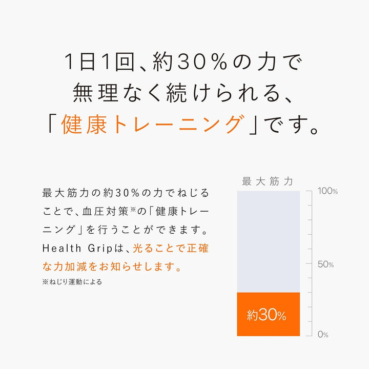 月額1,880円レンタルプラン：MTG シックスパッド ヘルスグリップ ねじり運動 SE-BG-00A ホワイト