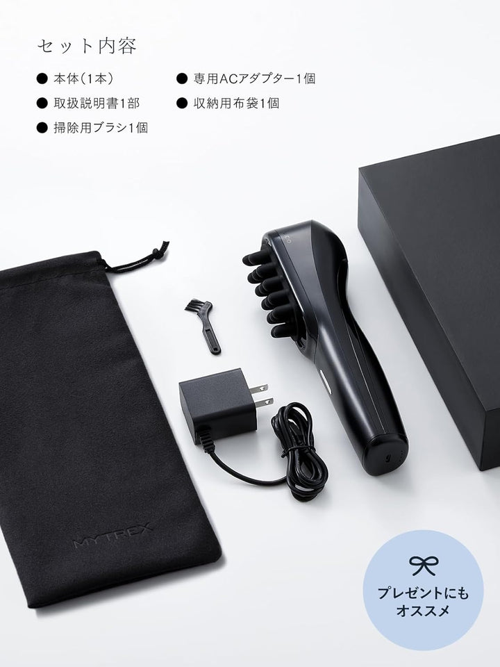 月額1,880円レンタルプラン：MYTREX VIDO 横振動モーションブラシ 美顔器 MT-VD22B ブラック