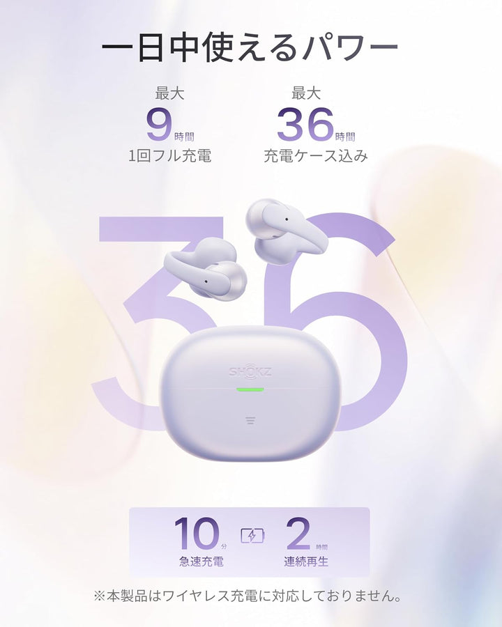 月額2,980円レンタルプラン：Shokz オープンイヤー型イヤホン OpenDots Air