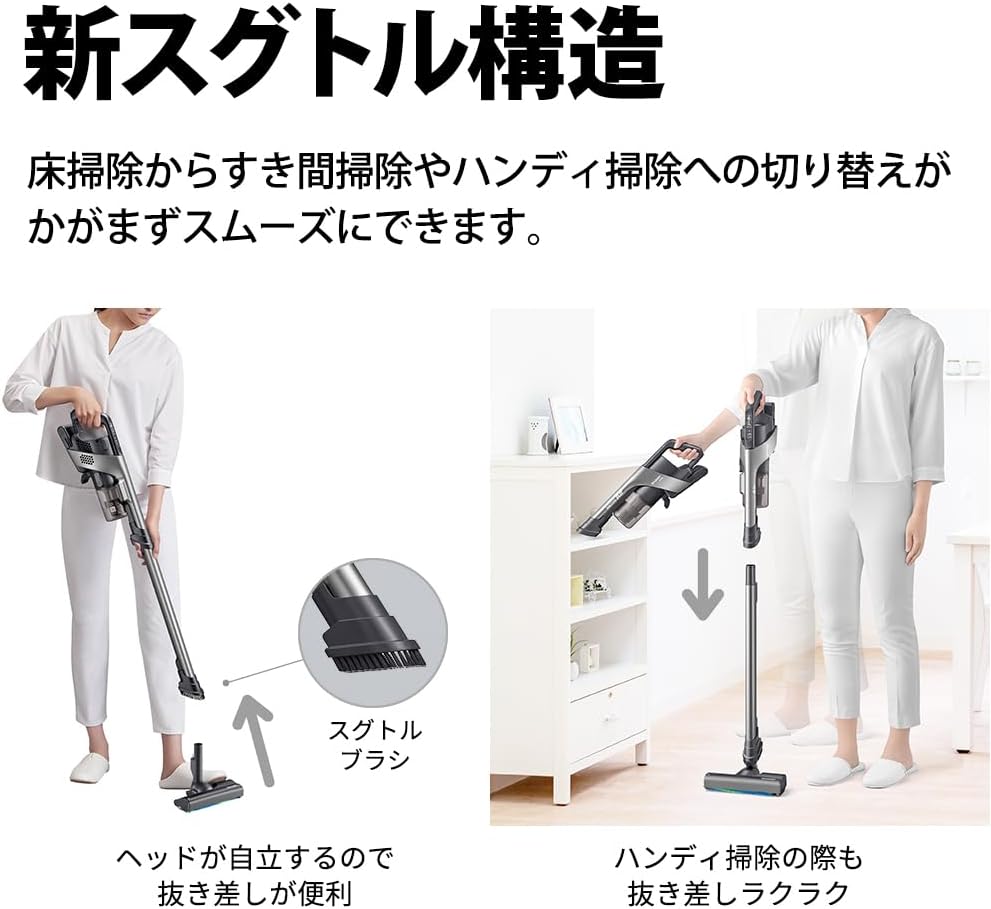月額4,680円レンタルプラン：シャープ コードレススティック掃除機 サイクロン式 ラクティブ エア EC-HR8-B