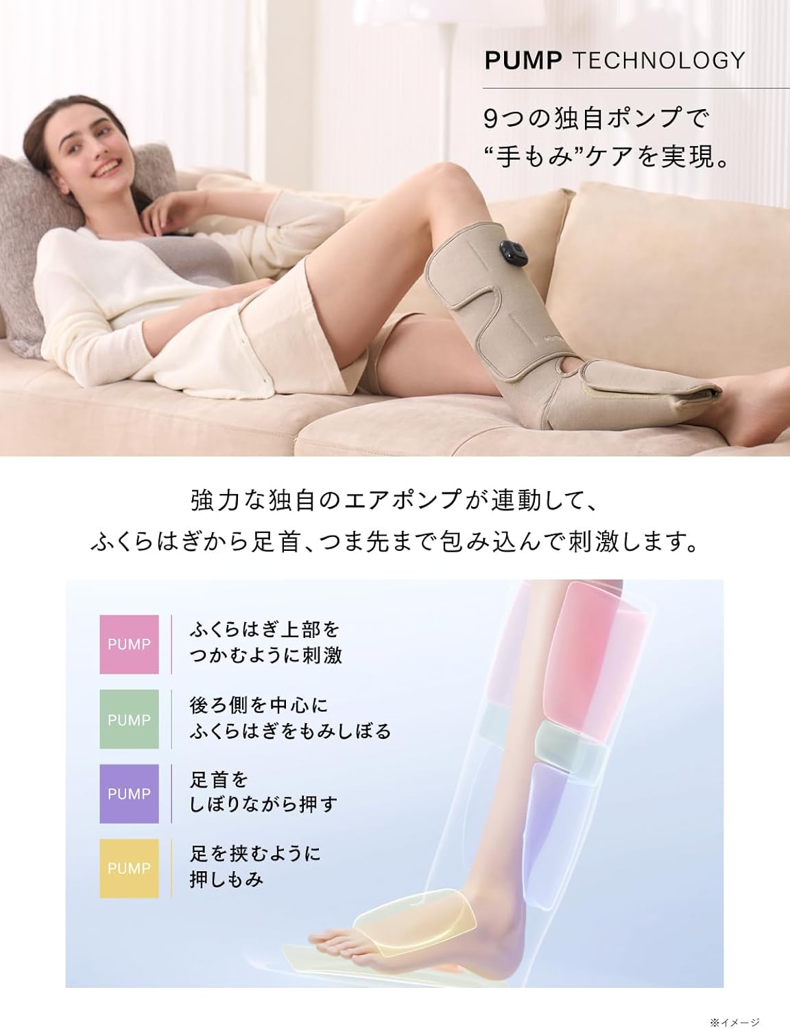 月額2,380円レンタルプラン：MYTREX RAKUNO FIT PLUS リラクゼーション