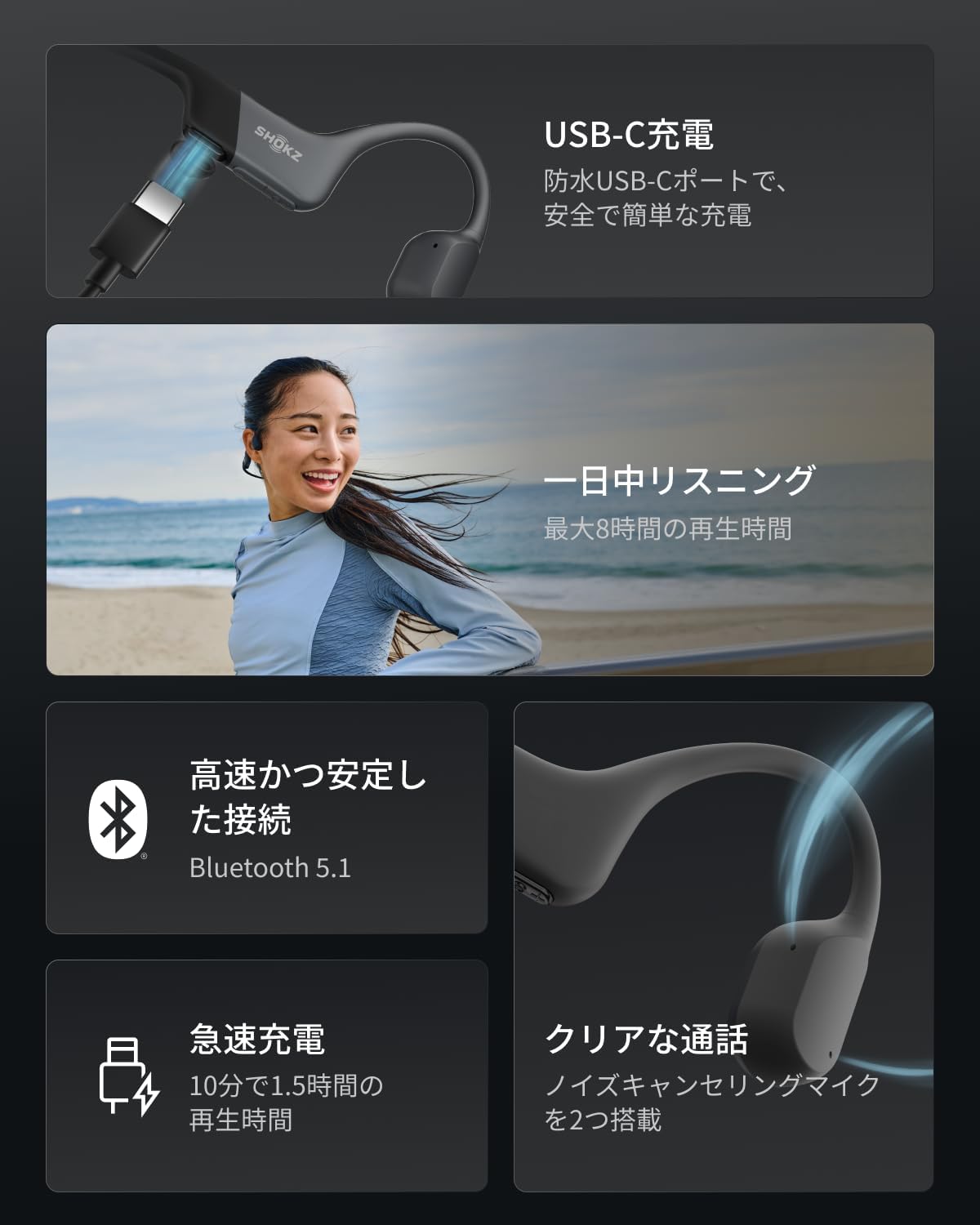 SHOKZ OPENRUN Mini S803 骨伝導イヤホン compass1654312602.jpg