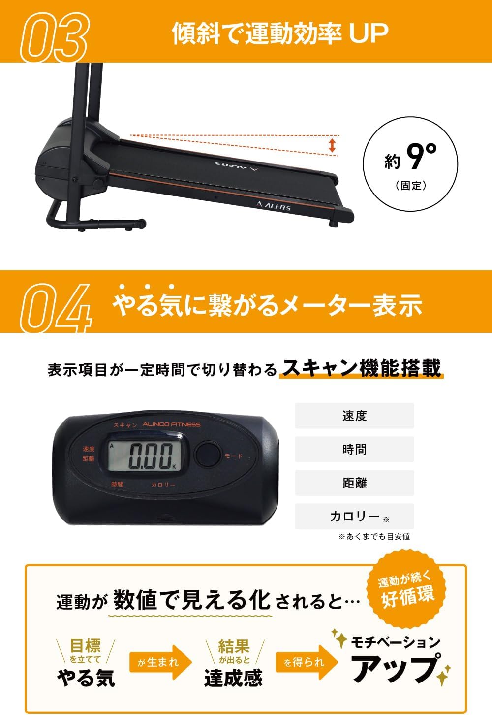 月額3,980円レンタルプラン：ALINCO ウォーキングマシン マグネティックウォーカー EXW7023AK ブラック