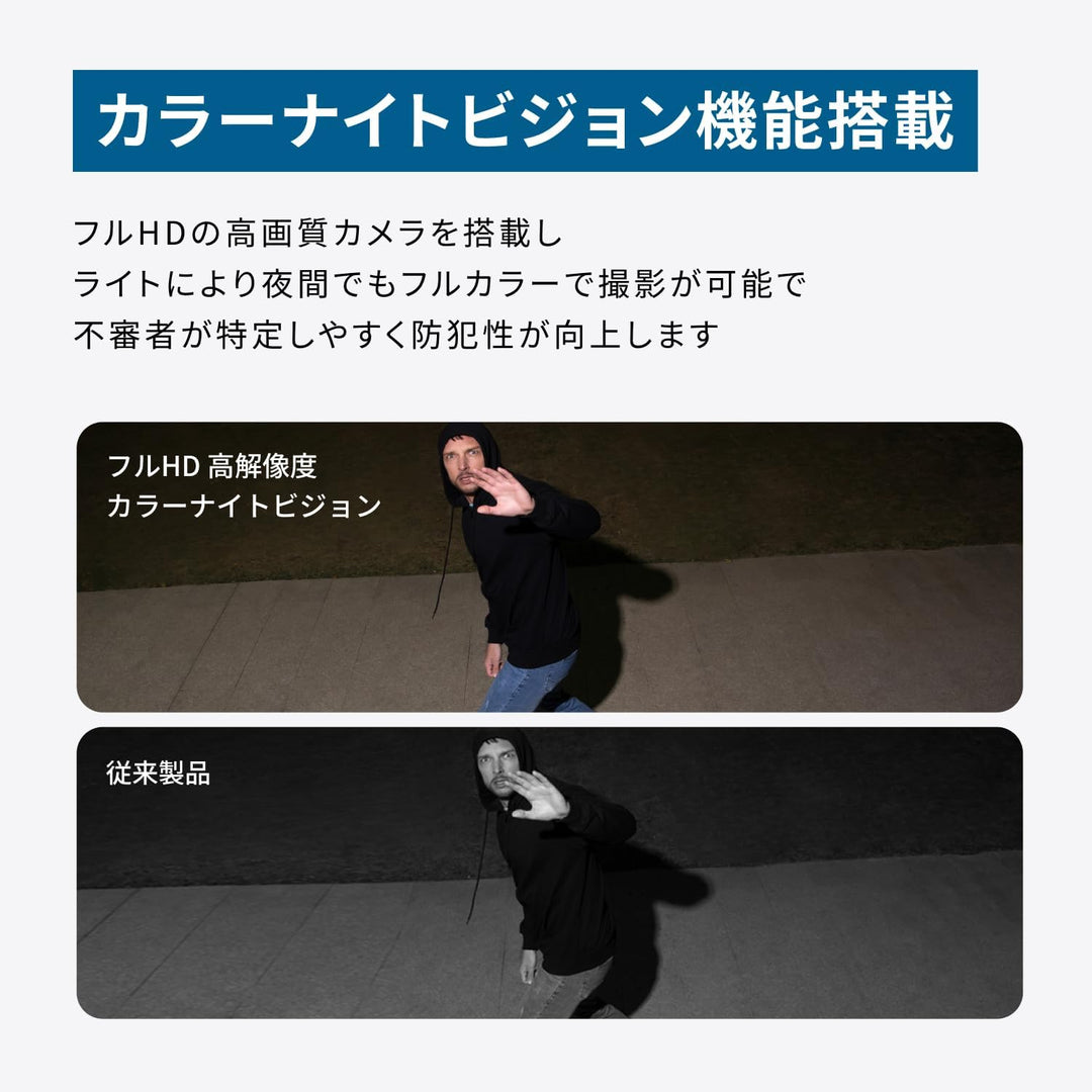 月額2,380円レンタルプラン：Eufy Solar Wall Light Cam S120 防犯カメラ 屋外カメラ T81A0311
