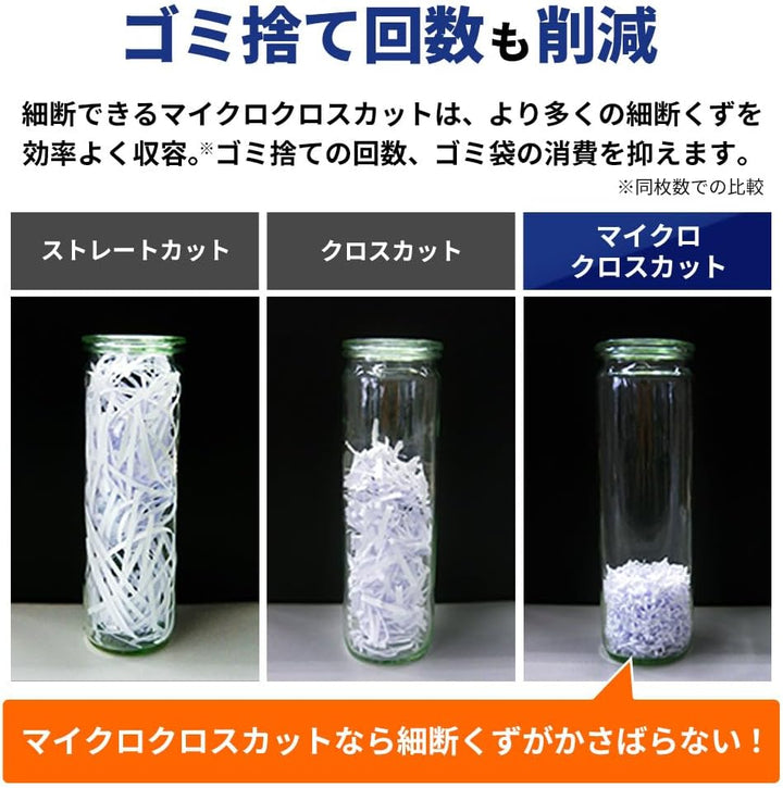 月額6,280円レンタルプラン：アイリスオーヤマ オフィスシュレッダー 高速スピード細断 マイクロクロスカット 大容量30L オートクリーニング機能 オートリバース機能 強制細断機能OF15M ホワイト