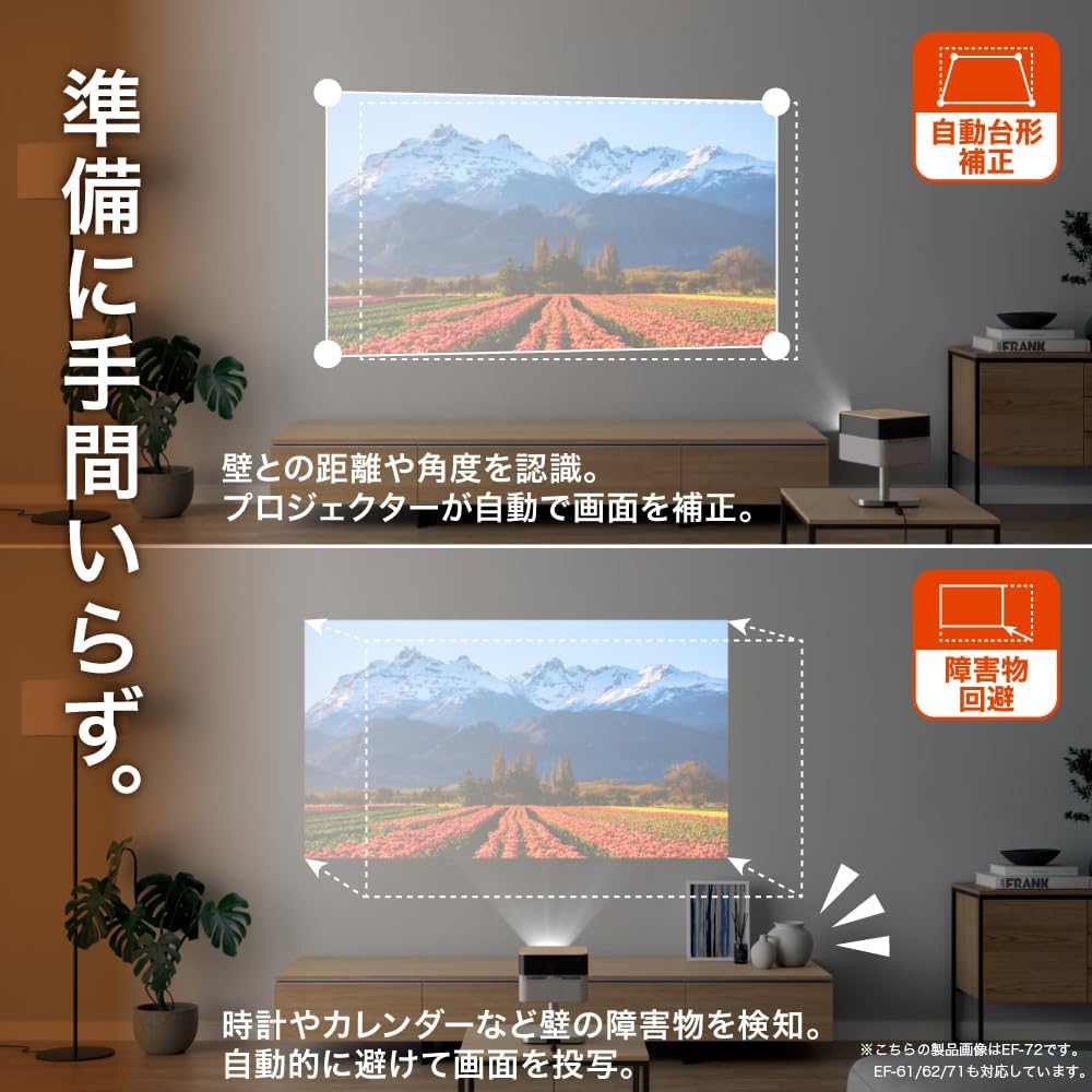 月額28,800円レンタルプラン：エプソン 家庭用プロジェクター LIFESTUDIO FLEX EF-72