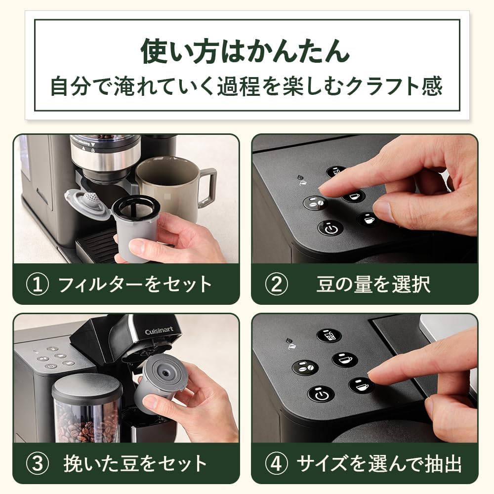 月額5,380円レンタルプラン：クイジナート ドリップワン ミル付