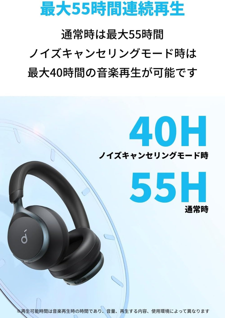 月額1,280円レンタルプラン：Anker Soundcore Space One ヘッドホン A3035011