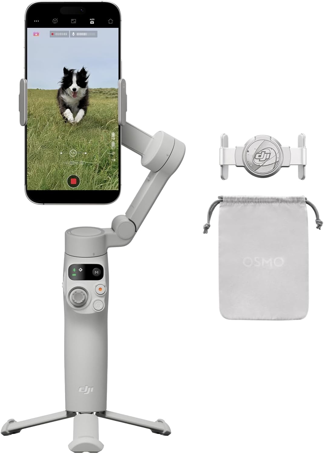 月額1,880円レンタルプラン：DJI Osmo Mobile 7 om3071 プラチナグレー