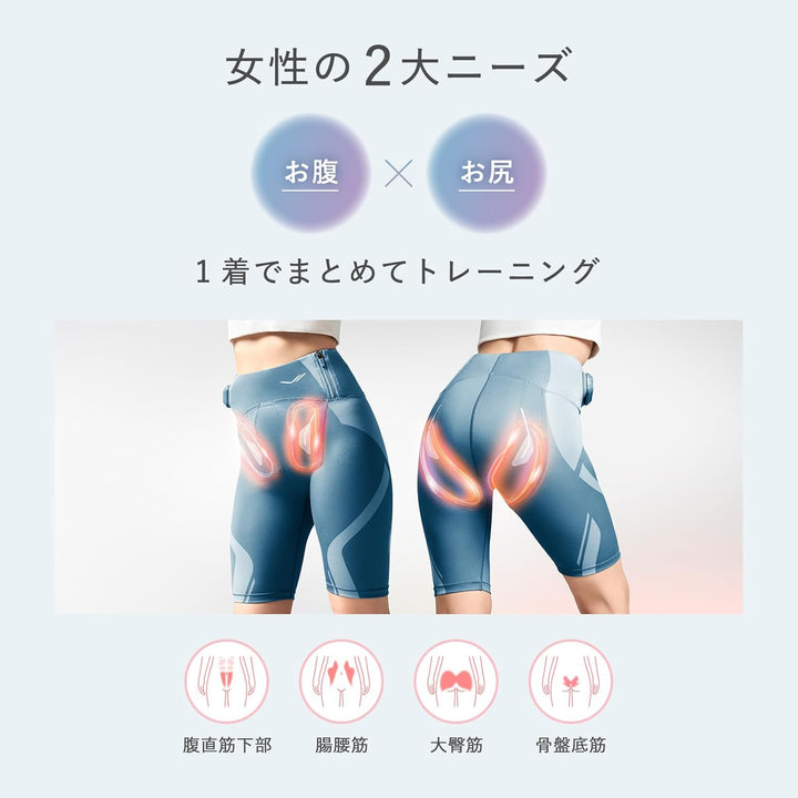 月額8,800円レンタルプラン：MTG シックスパッド コアヒップ ＋コントローラーセット SS-BL-12A-S