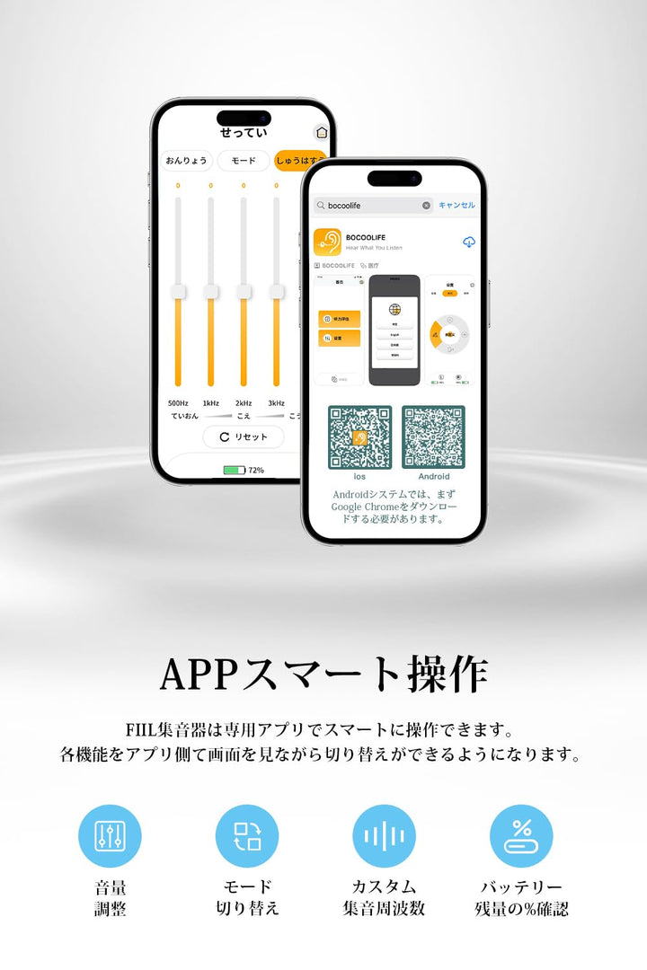 月額1,980円レンタルプラン：FIIL 骨伝導集音器 イヤホン FIIL-F9