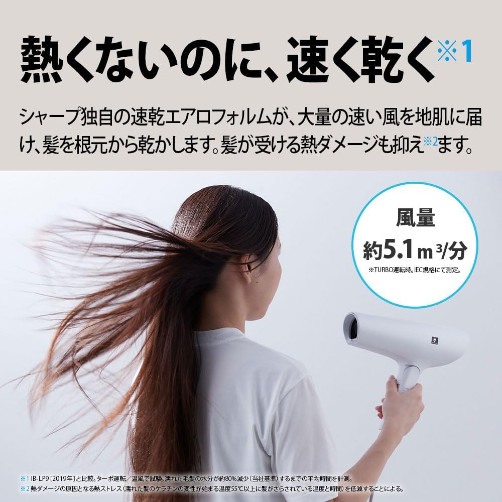 月額2,580円レンタルプラン：SHARP プラズマクラスタードライヤー 熱さ