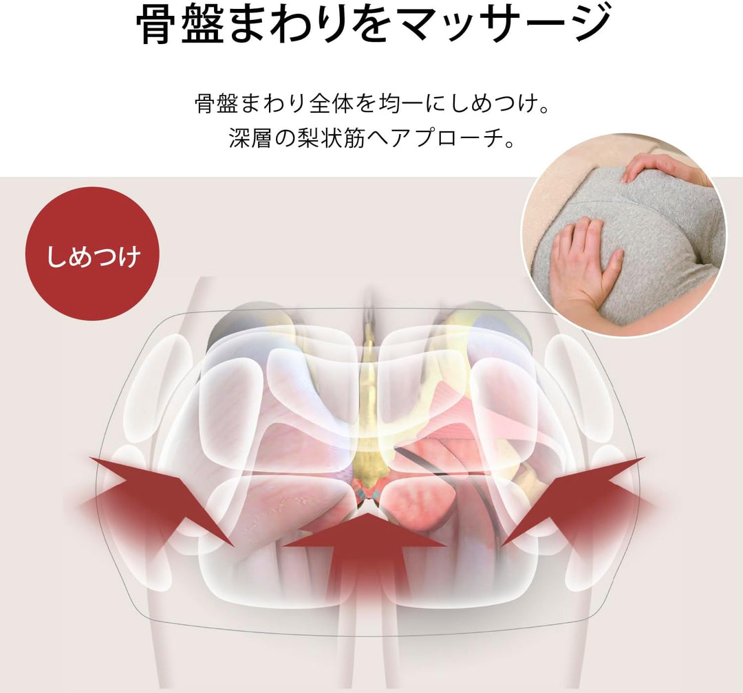 月額4,980円レンタルプラン：パナソニック エアーマッサージャー 骨盤おしりリフレ リラクゼーション ヒップマッサージャー EW-RA170