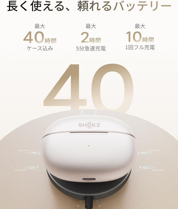 月額3,980円レンタルプラン：Shokz OpenDots 2 イヤーカフ型イヤホン E320