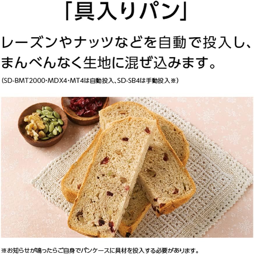 月額6,880円レンタルプラン：パナソニック ホームベーカリー SD-MT4-W ホワイト
