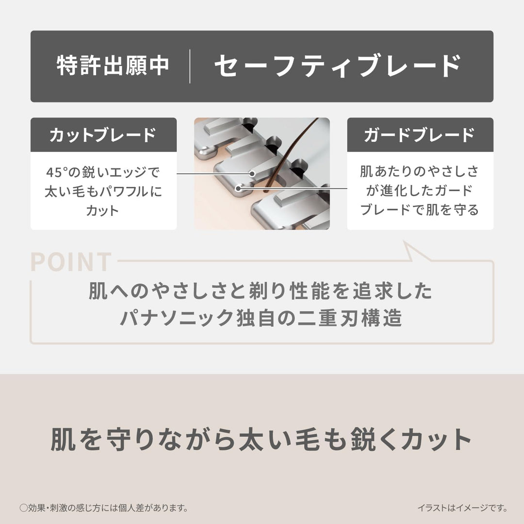 月額19,800円レンタルプラン：パナソニック スムースエピ パワー＆クール ＋ VIO専用シェーバー 脱毛器 ES-WG0B-H  ES-WV63-E