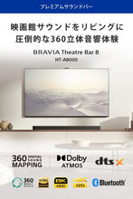 画像をギャラリービューアに読み込む, 月額11,000円レンタルプラン：ソニー(SONY) サウンドバーBRAVIA Theatre Bar8 HT-A8000 ブラック
