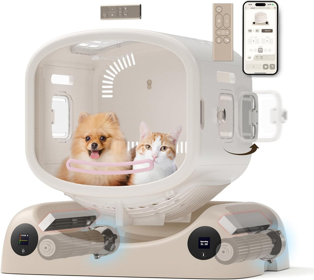 PetSnowyのペットドライヤーハウスをレンタルできます。