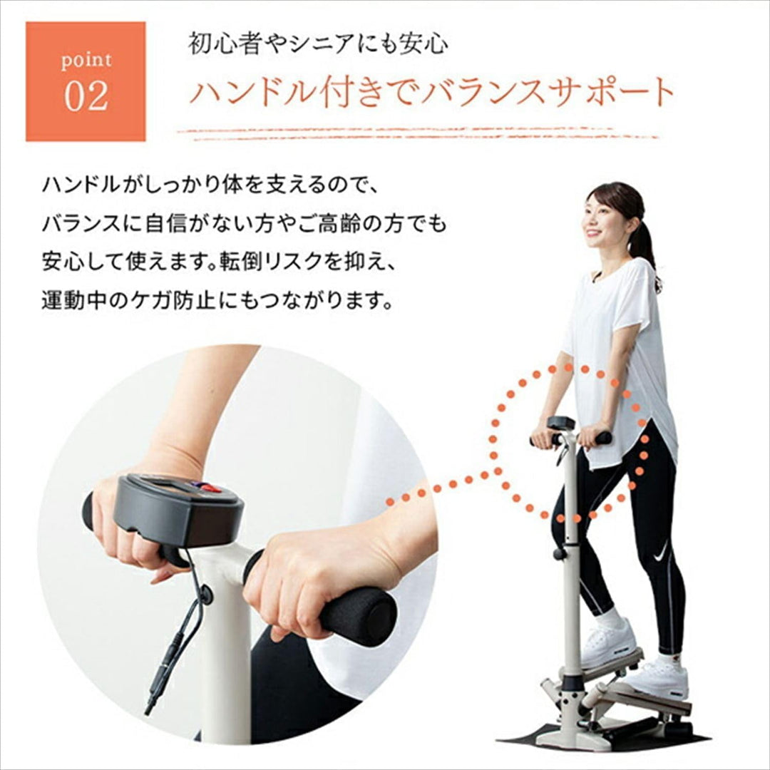 月額2,380円レンタルプラン：アルインコ ハンドル付きステッパー AFA4026C