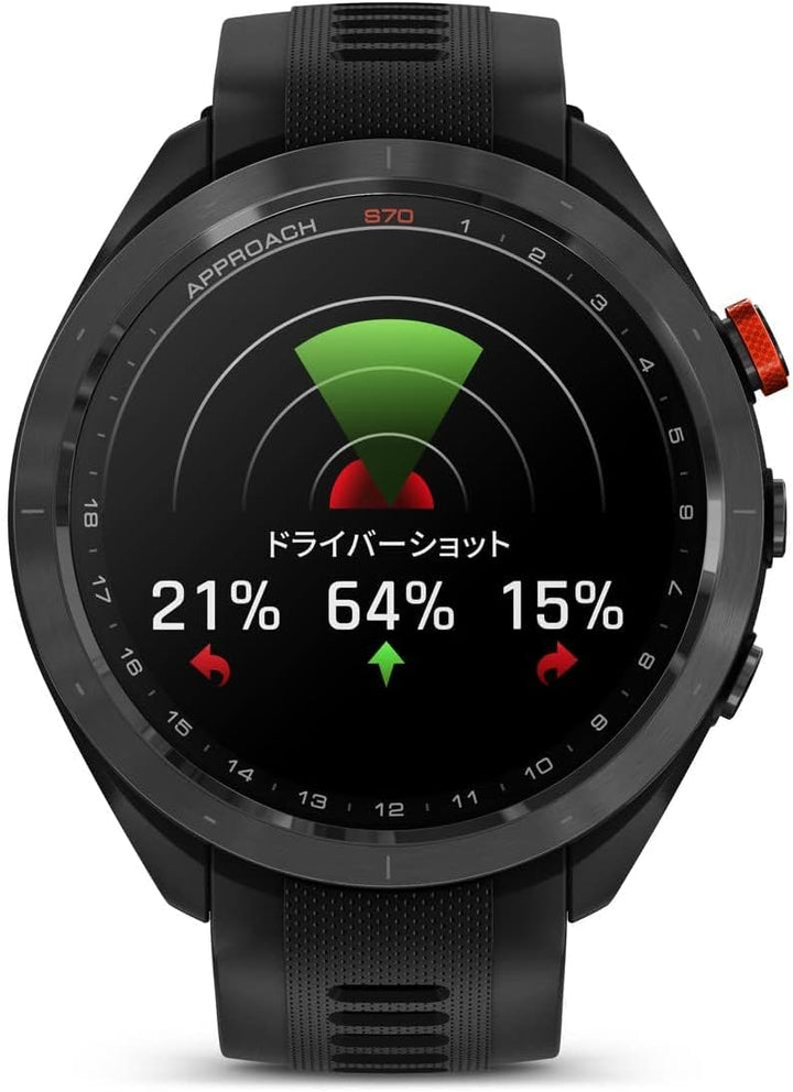 月額12,800円レンタルプラン：GARMIN Approach S70 47mm フラッグシップゴルフGPSウォッチ スマートウォッチ 010-02746-22
