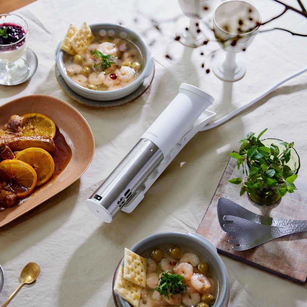 月額1,580円レンタルプラン：アイリスオーヤマ 低温調理器 LTC-04-W オフホワイト