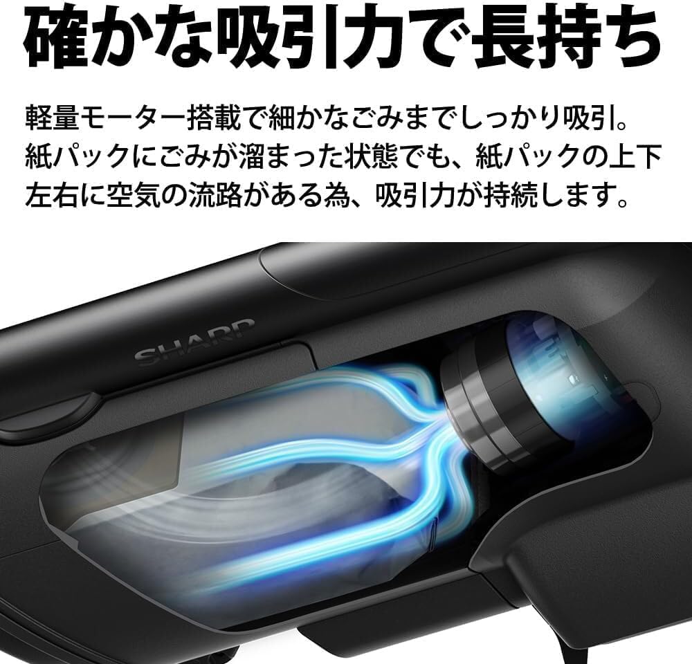 月額6,580円レンタルプラン：シャープ コードレススティック 紙パック