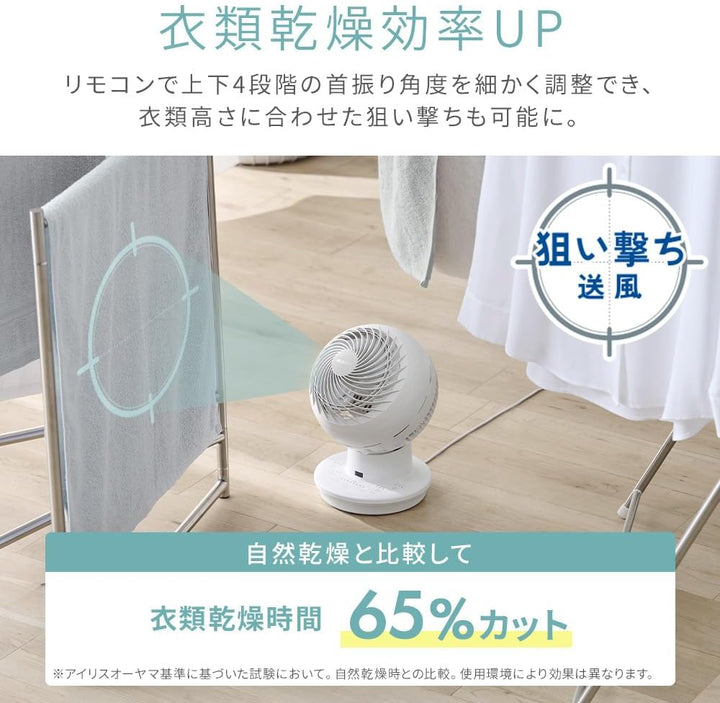 月額1,880円レンタルプラン：アイリスオーヤマ サーキュレーター 扇風機 AZ-SDC15TEC-W