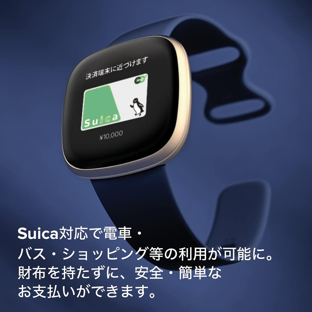 月額2,790円レンタルプラン：Fitbit Versa3 Alexa搭載/GPS搭載 スマートウォッチ/フィットネスウェアラブル FB511BKBK-FRCJK ブラック