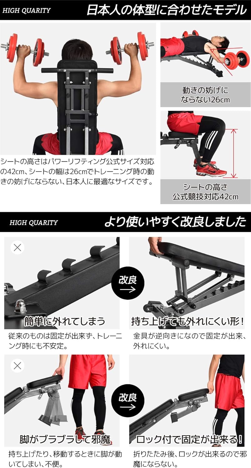 月額1,980円レンタルプラン：BARWING トレーニングベンチ 筋トレ BW-DC04