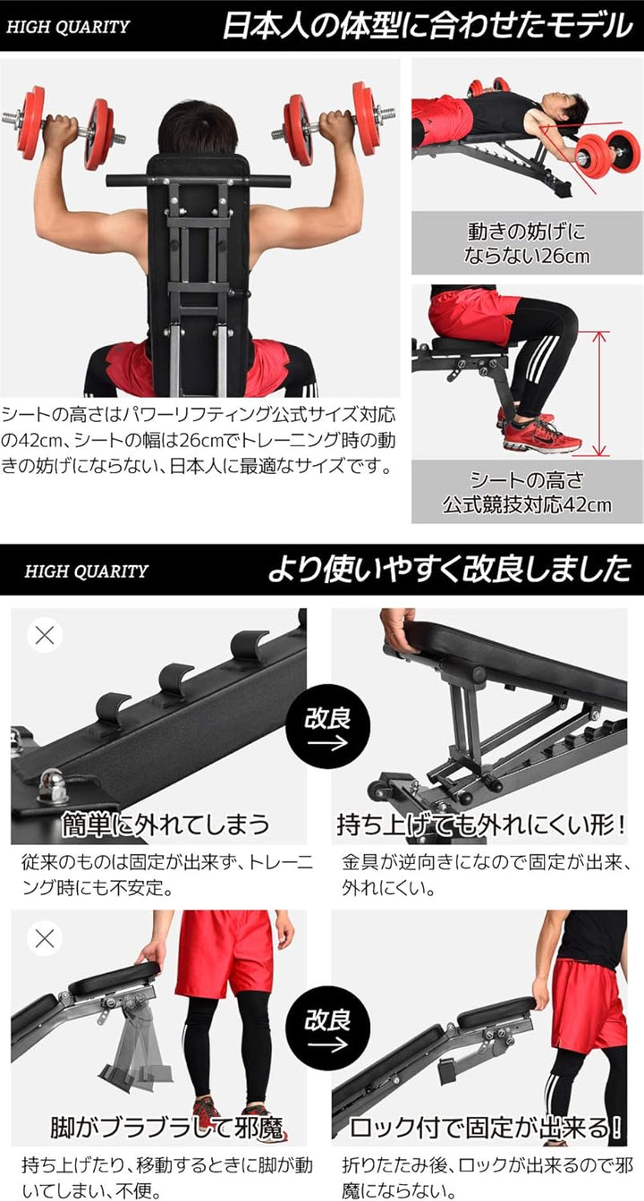 月額1,980円レンタルプラン：BARWING トレーニングベンチ 筋トレ BW-DC04