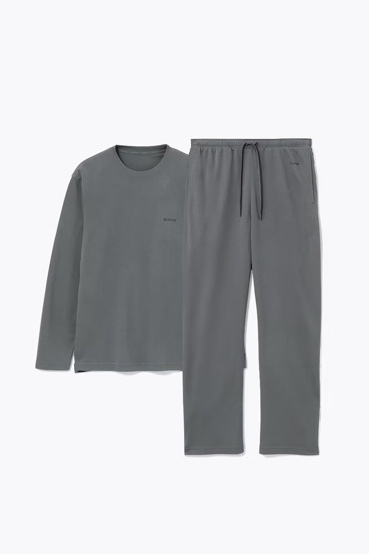 月額4,580円レンタルプラン：BAKUNE スムース 上下セット（長袖Tシャツ・ロングパンツ） リカバリーウェア