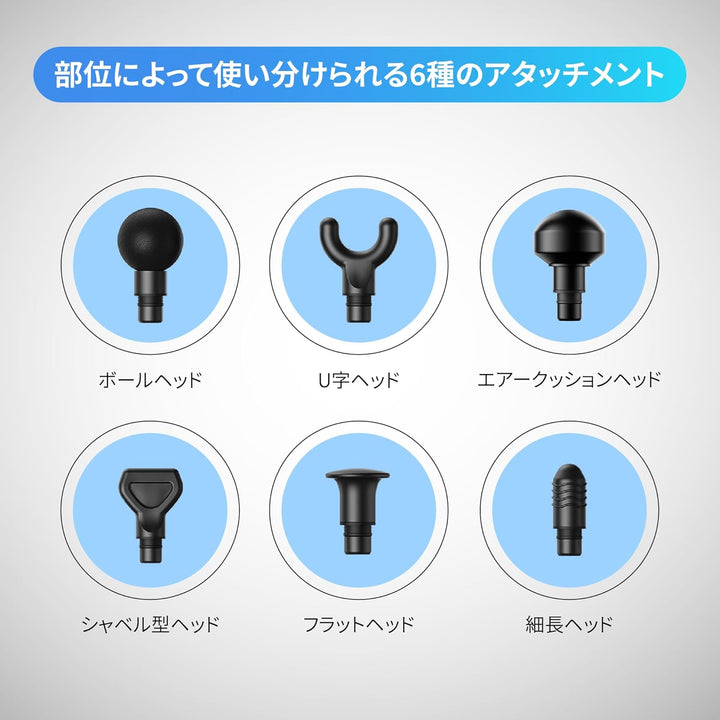 月額1,980円レンタルプラン：RENPHO Power ハンディガン マッサージガン R-C001 ブラック