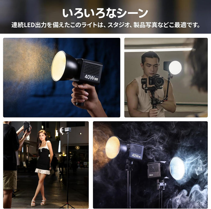 月額2,380円：Ulanzi  LEDビデオライト L023 ブラック