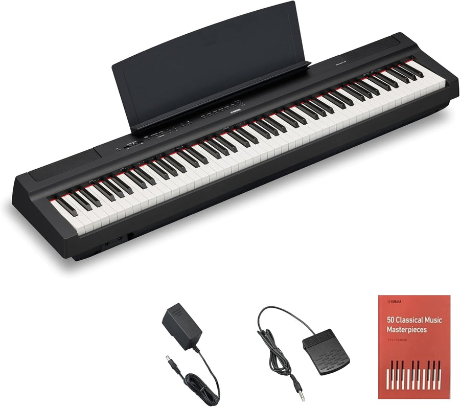 YAMAHAの電子ピアノ P-125aBをレンタルできます。