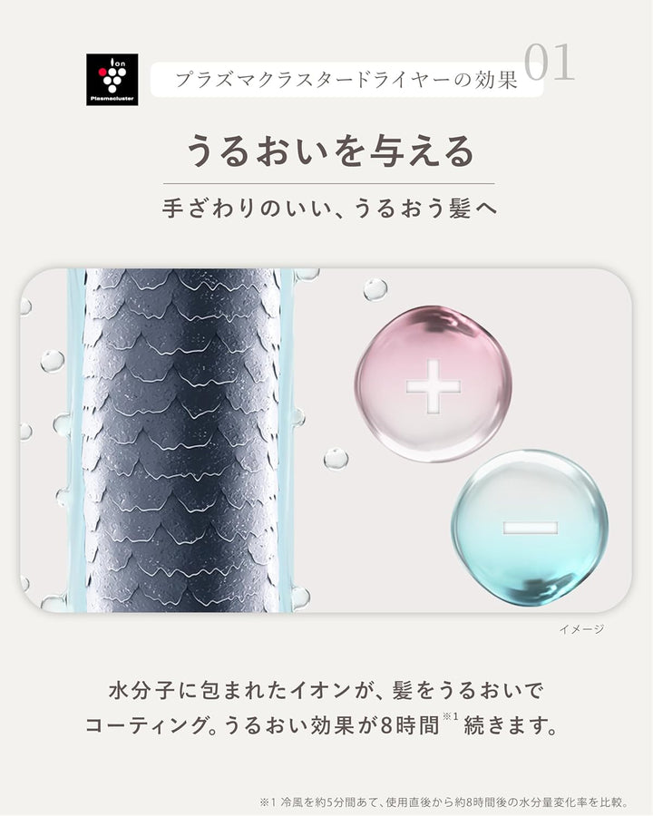 月額3,980円レンタルプラン：シャープ プラズマクラスター ビューティー ヘアアイロン ヘアブラシ IB-P801-B ミッドナイトブラック