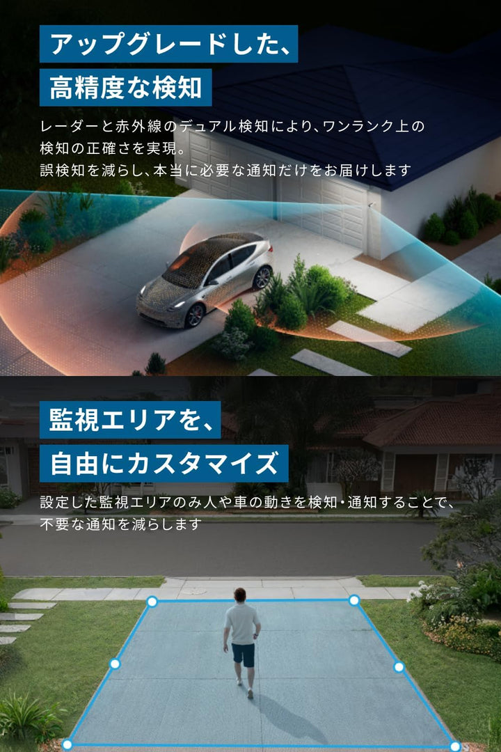 月額6,880~9,800円レンタルプラン：Eufy eufyCam S3 Pro 2-Cam Kit 防犯カメラ 屋外カメラ T88925W1