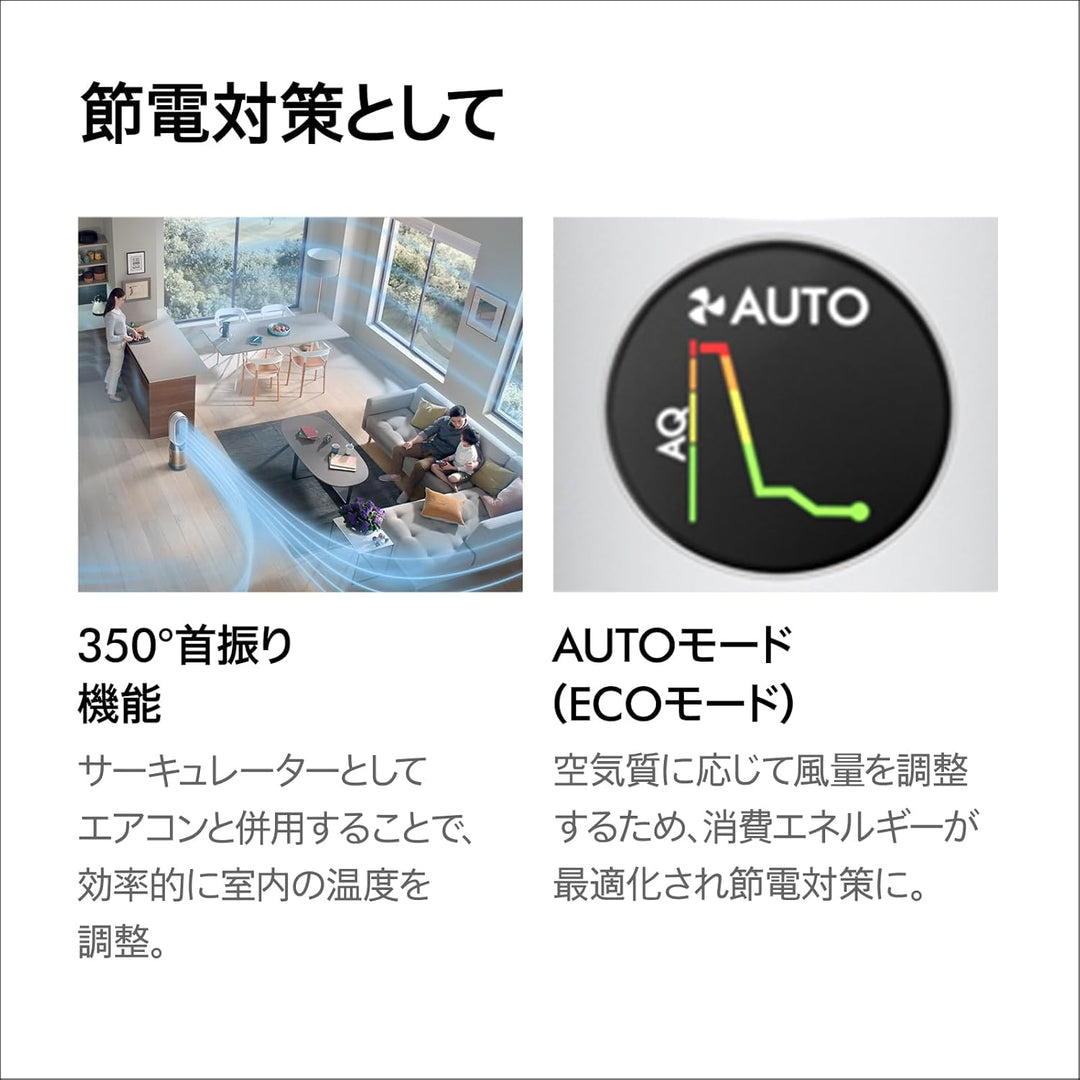 月額9,800円レンタルプラン：Dyson Purifier Hot+Cool HP2 De-NOx 空気清浄機 HP12 WG
