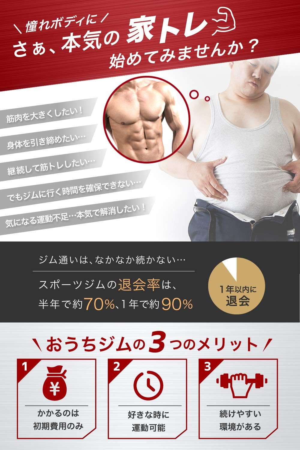 月額1,980円レンタルプラン：PYKES PEAK ぶら下がり健康器 PP63208