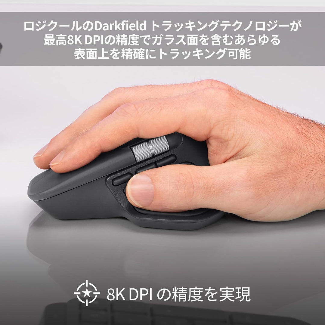 月額2,980円レンタルプラン：ロジクール MX MASTER 4 アドバンスド ワイヤレスマウス MX2400 グラファイト