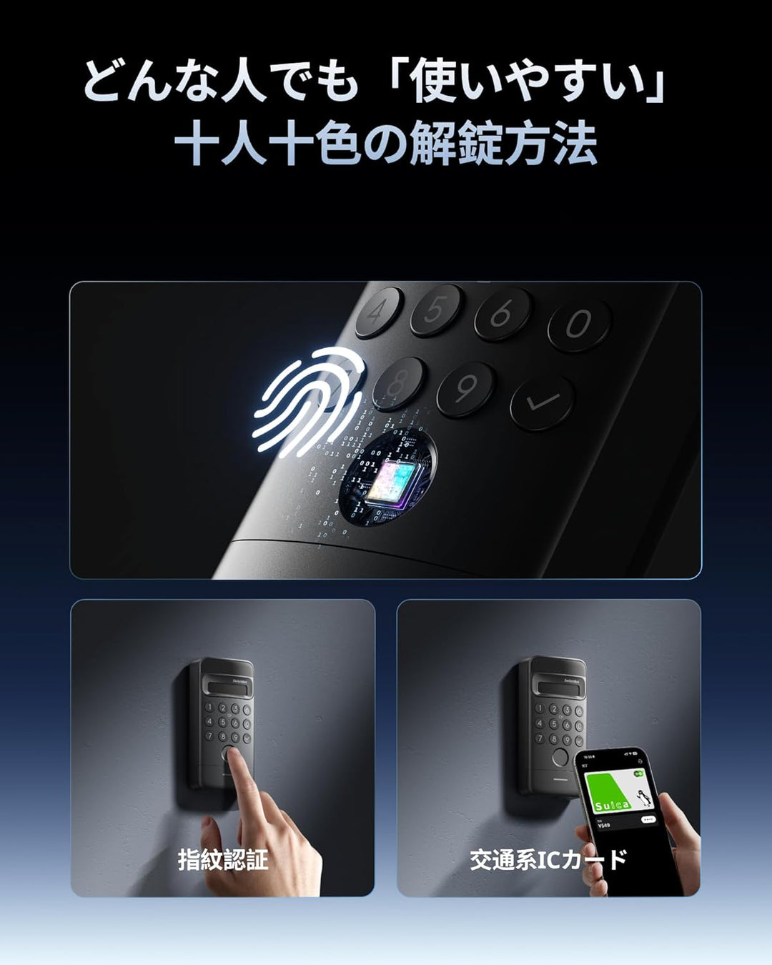 月額2,780円レンタルプラン：SwitchBot 顔認証パッド スマートロック W7300500