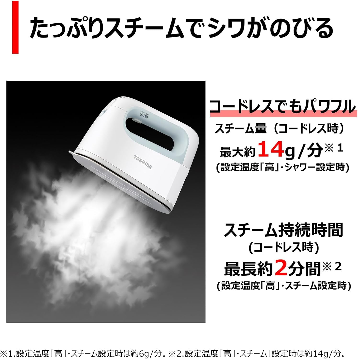 月額1,880円レンタルプラン：TOSHIBA 衣類スチーマー TAS-X6-L ライト