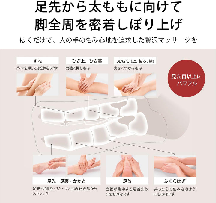 月額5,880円レンタルプラン：パナソニック エアーマッサージャー はくだけキュッとリフレ リラクゼーション マッサージ器 EW-RA192-H