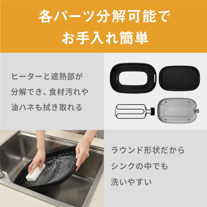 月額3,380円レンタルプラン：パナソニック ホットプレート 調理家電 NF-HM310-K ブラック