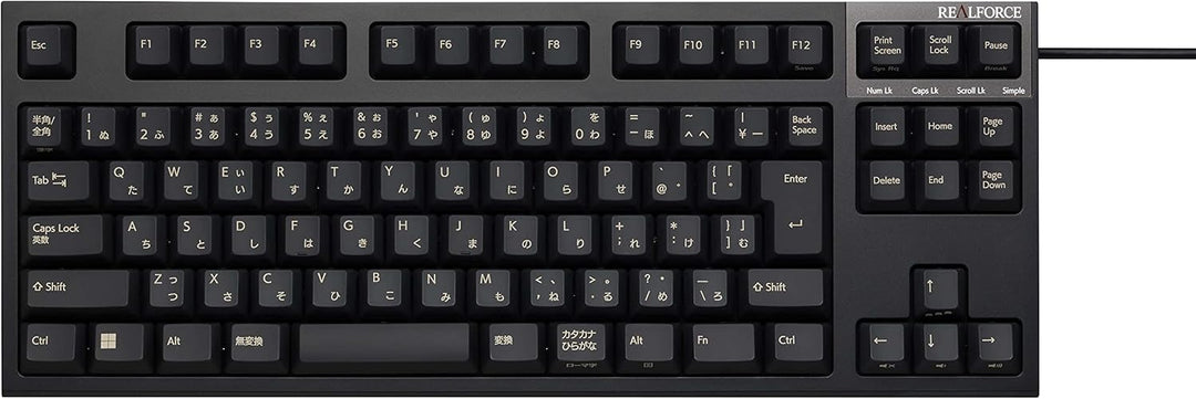 REALFORCE R3S キーボード 標準スイッチ 有線 テンキーレス 45g 日本語配列 R3SC31 / R3SC41をレンタルできます。