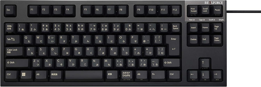 REALFORCE R3S キーボード 標準スイッチ 有線 テンキーレス 45g 日本語配列 R3SC31 / R3SC41をレンタルできます。